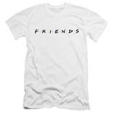 Friends Logo Men's Ultra-Soft 30/1 Cotton Slim Short-Sleeve T-Shirt
